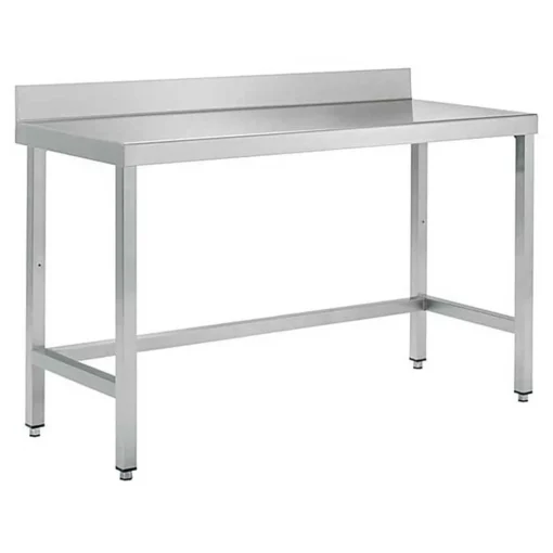 MESA DE TRABAJO CON REFUERZO ACERO INOXIDABLE MURAL  GAMA 700MM