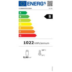 Alternative view of EXPOSITOR REFRIGERADO 4 CARAS CRISTAL SOBREMESA NEGRO DE 78 LITROS XC78L-N