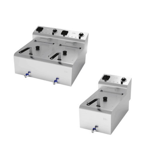 FREIDORA ELECTRICA CON GRIFO DE ALTO RENDIMIENTO 10L Y 10+10L SERIE 500