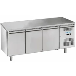 MESA REFRIGERADA DE 3 PUERTAS INOX SIN PETO - DUE EFFE
