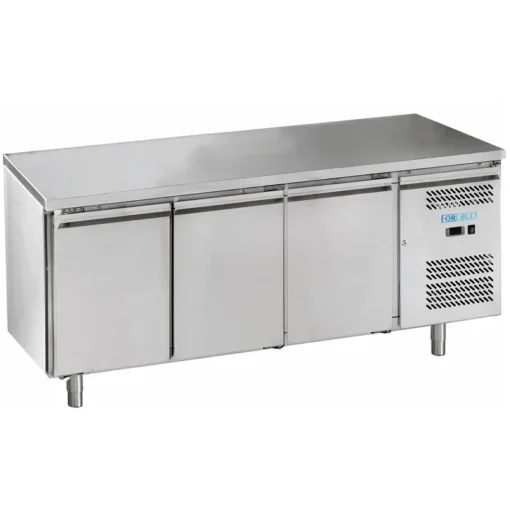 MESA REFRIGERADA DE 3 PUERTAS INOX SIN PETO - DUE EFFE
