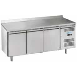 MESA REFRIGERADA DE 3 PUERTAS INOX CON PETO - DUE EFFE