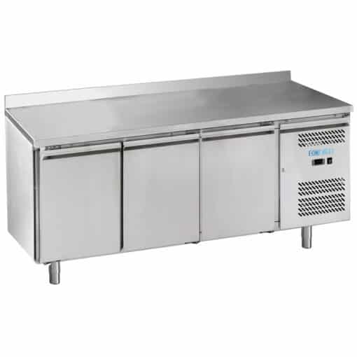 MESA REFRIGERADA DE 3 PUERTAS INOX CON PETO - DUE EFFE