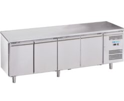 MESA REFRIGERADA DE 4 PUERTAS INOX SIN PETO - DUE EFFE