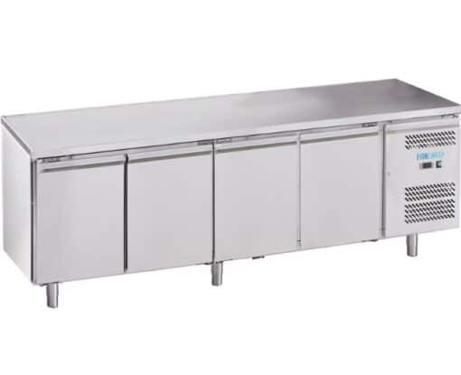 MESA REFRIGERADA DE 4 PUERTAS INOX SIN PETO - DUE EFFE