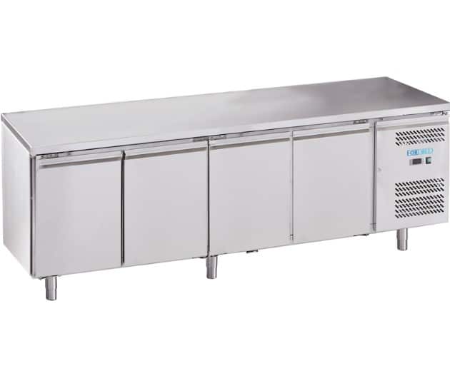 MESA REFRIGERADA DE 4 PUERTAS INOX SIN PETO - DUE EFFE