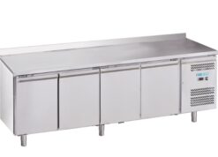 MESA REFRIGERADA DE 4 PUERTAS INOX CON PETO - DUE EFFE