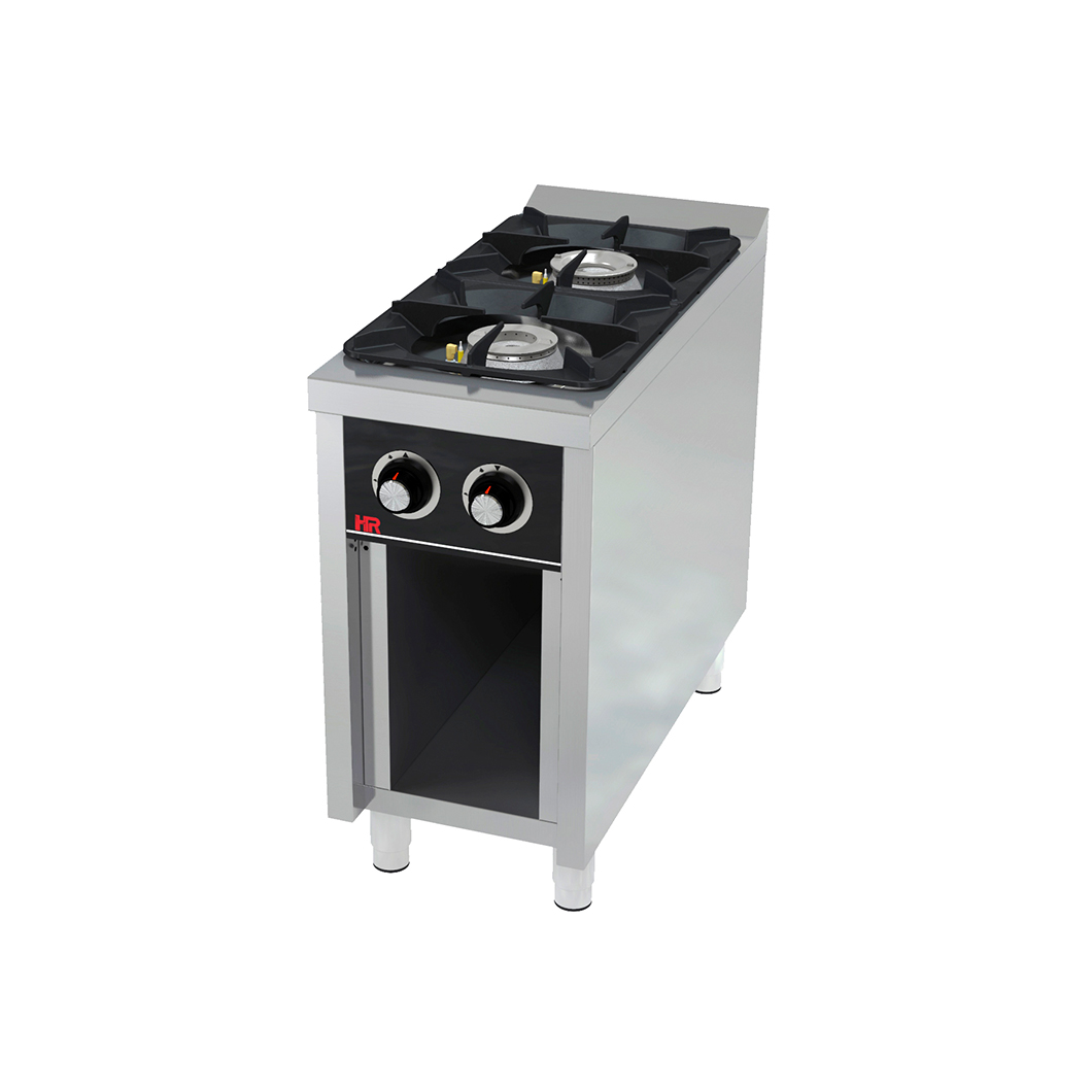 COCINA A GAS CON 2 FUEGOS + ESTANTE SERIE 900 - HR FAINCA