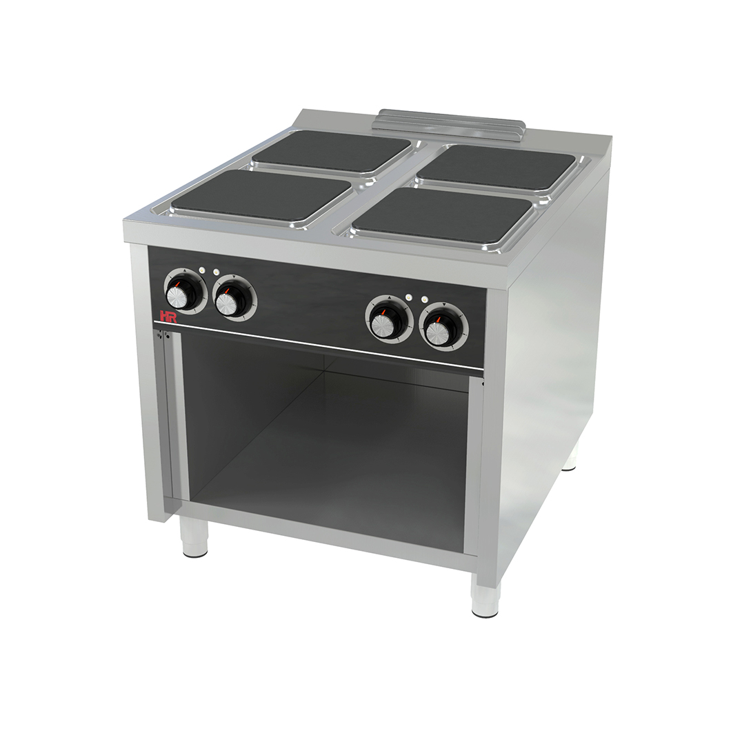 COCINA ELÉCTRICA CON 4 PLACAS + ESTANTE – HR FAINCA