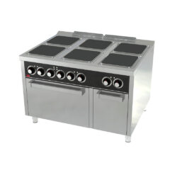 COCINA ELÉCTRICA CON 6 PLACAS + HORNO  – HR FAINCA