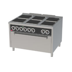 COCINA ELÉCTRICA CON 6 PLACAS + HORNO MAXI - HR FAINCA