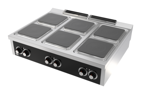 COCINA ELÉCTRICA CON 6 PLACAS DE SOBREMESA – HR FAINCA