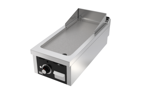FRY-TOP A GAS DE ACERO RECTIFICADO SOBREMESA 400MM LARGO SERIE 900 – HR FAINCA
