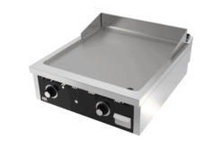FRY-TOP A GAS DE ACERO RECTIFICADO SOBREMESA 800MM LARGO SERIE 900 – HR FAINCA