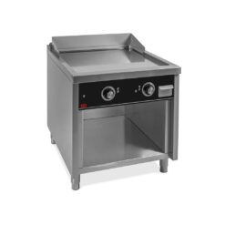 FRY-TOP ELECTRICO DE ACERO RECTIFICADO CON ESTANTE 800MM LARGO SERIE 900 – HR FAINCA