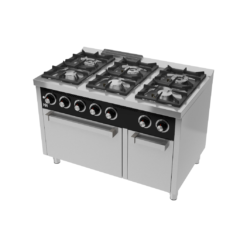 COCINA A GAS DE 6 FUEGOS CON HORNO SERIE 750 – HR FAINCA