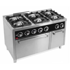 COCINA A GAS DE 6 FUEGOS CON HORNO ELECTRICO MAXI SERIE 750 – HR FAINCA