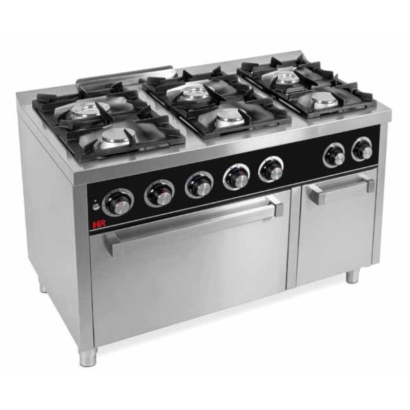 COCINA A GAS DE 6 FUEGOS CON HORNO ELECTRICO MAXI SERIE 750 – HR FAINCA
