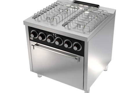 COCINA A GAS BASIC DE 4 FUEGOS CON HORNO ELECTRICO SERIE 750 – HR FAINCA