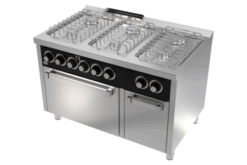 COCINA A GAS BASIC DE 6 FUEGOS CON HORNO ELECTRICO SERIE 750 – HR FAINCA