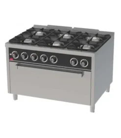 COCINA A GAS BASIC DE 6 FUEGOS CON HORNO SERIE 750 – HR FAINCA
