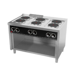 COCINA ELÉCTRICA CON ESTANTE 6 PLACAS SERIE 750 – HR FAINCA