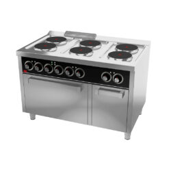 COCINA ELÉCTRICA 6 PLACAS CON HORNO MAXI ELECTRICO SERIE 750 – HR FAINCA