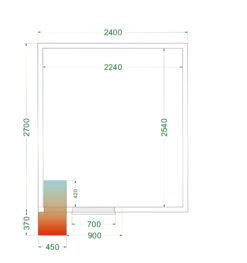 Cámara frigorífica CRPF2427