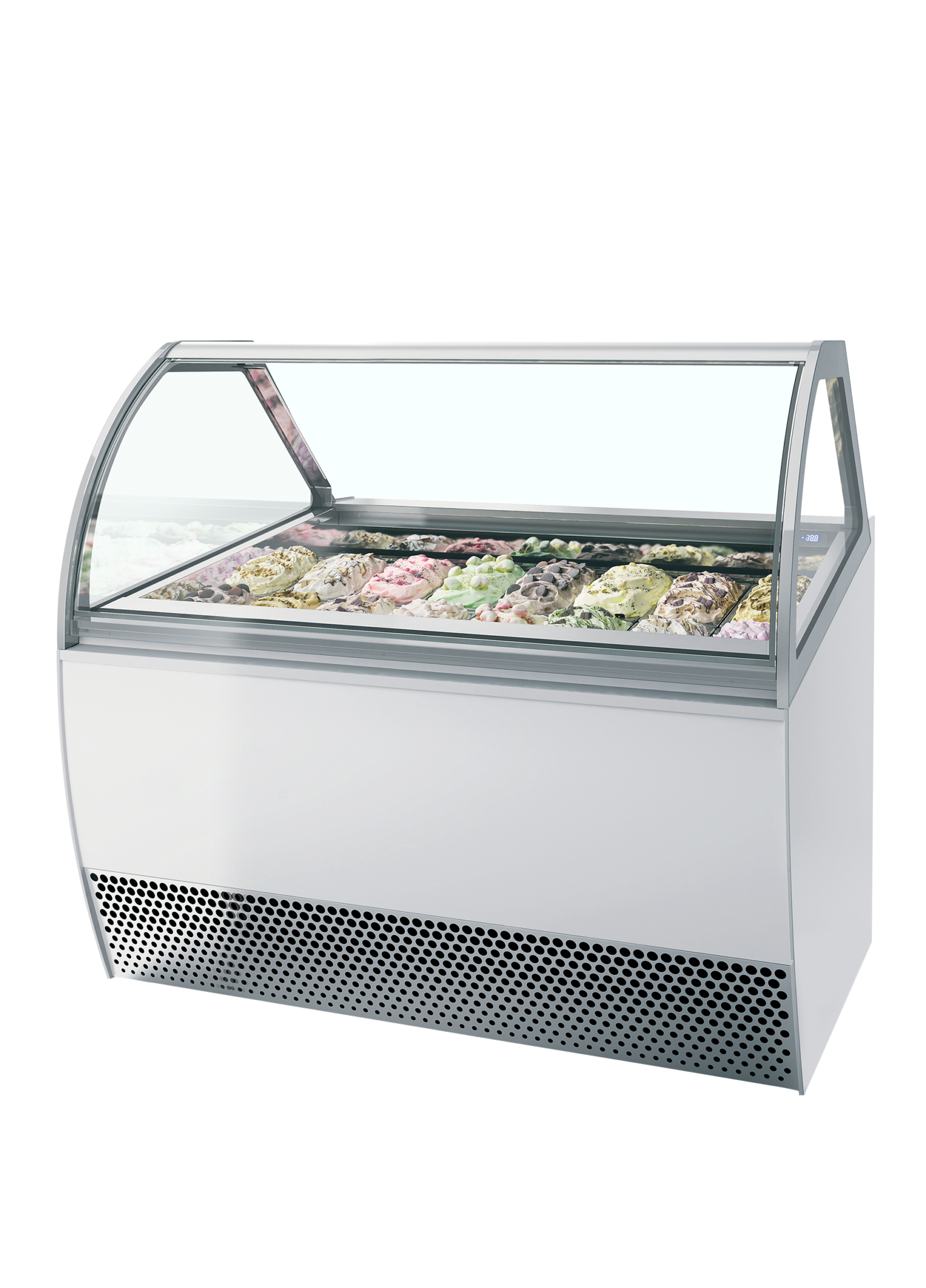 Vitrina expositora para helados con display ventilada MILLENNIUM LX16