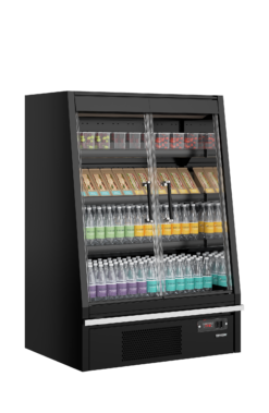 Alternative view of Refrigerador mural de supermercado Galaxy+ GPL10FGD Black