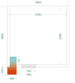 Cámara de congelación CRNF3030