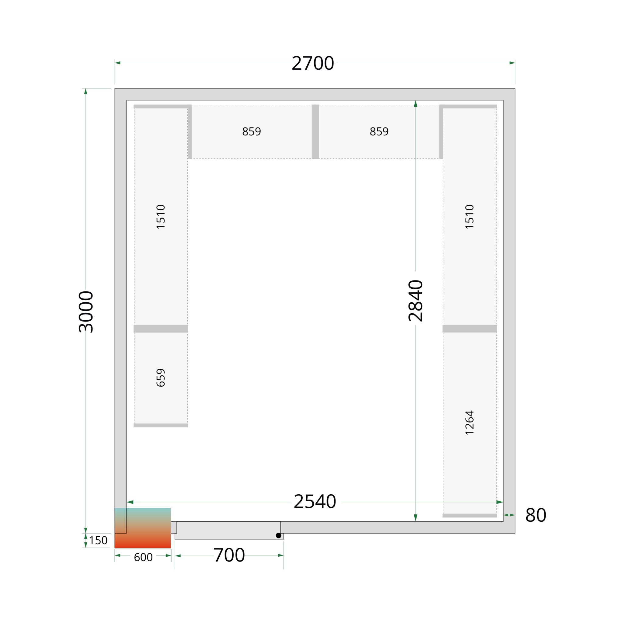 CRPF2730 Shelf Rack System Kit