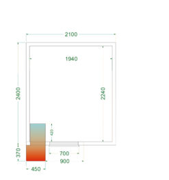 Cámara frigorífica CRPF2124