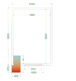 Cámara frigorífica CRPF2130WD