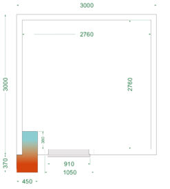 Cámara de congelación CRNF3030WD