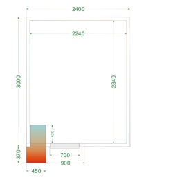 Cámara frigorífica CRPF2430