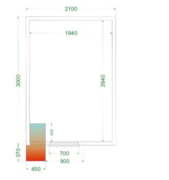 Cámara frigorífica CRPF2130
