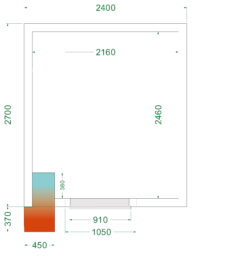 Cámara de congelación CRNF2427WD