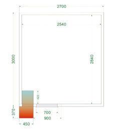 Cámara frigorífica CRPF2730