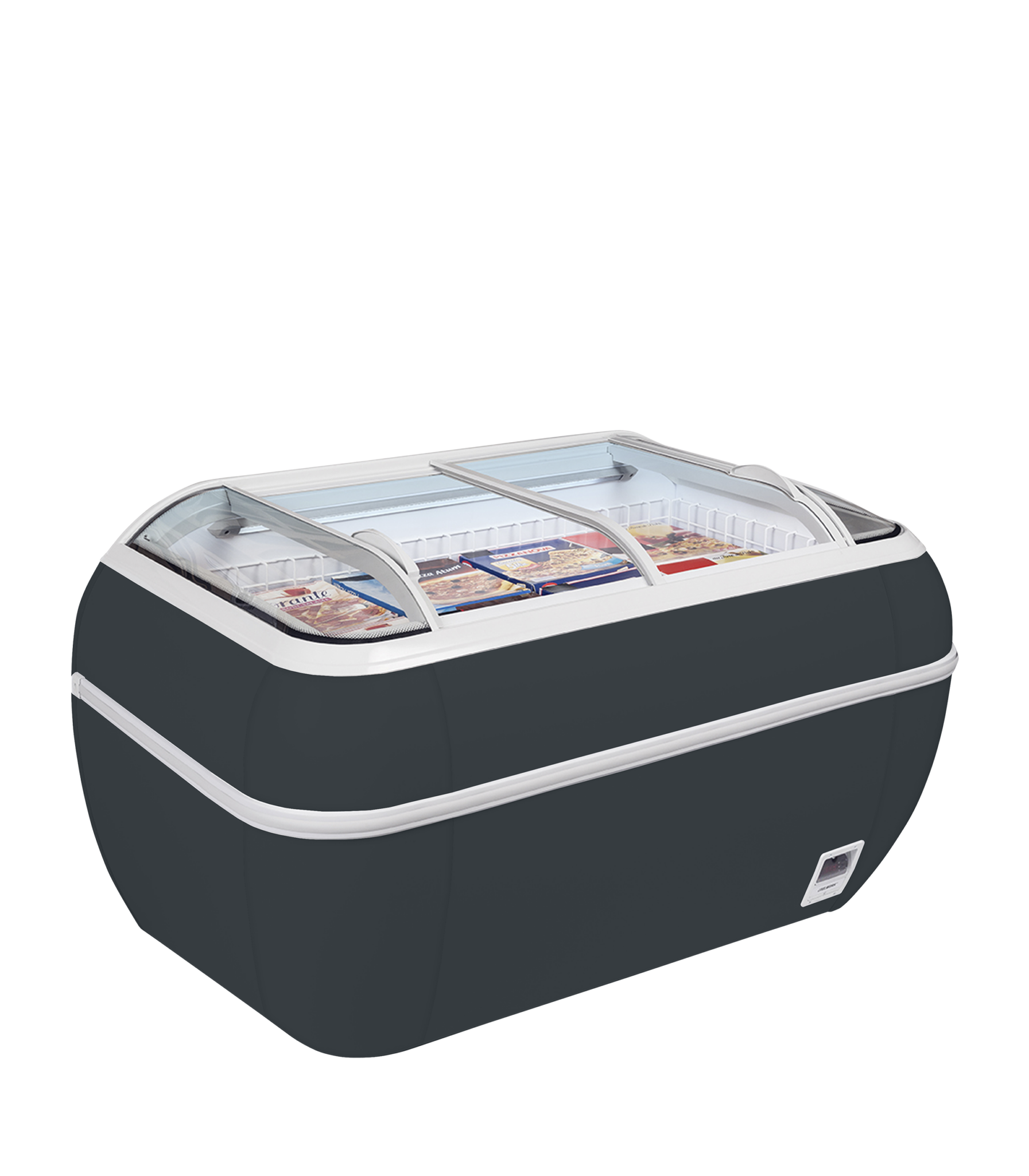 Isla de supermercado color antracita TWIN HEAD A-F