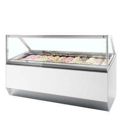 Vitrina expositora para helados con display ventilada MILLENNIUM ST24