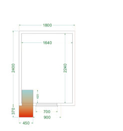 Cámara frigorífica CRPF1824