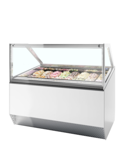 Vitrina expositora para helados con display ventilada MILLENNIUM ST16