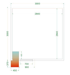 Cámara frigorífica CRPF3030