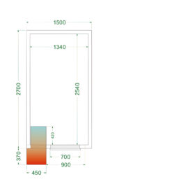 Cámara frigorífica CRPF1527