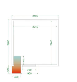 Cámara frigorífica CRPF2424
