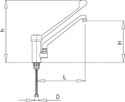 Alternative view of GRIFO DE ACCIONAMIENTO A CODO SERIE MONOBLOCK 463214