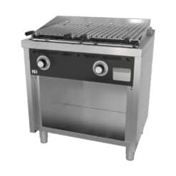 BARBACOA A GAS CON ESTANTE 800MM DE LARGO SERIE 600 - HR FAINCA