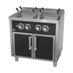 CUECEPASTA A GAS CON ESTANTE DE 25 + 25 LITROS SERIE 600 - HR FAINCA